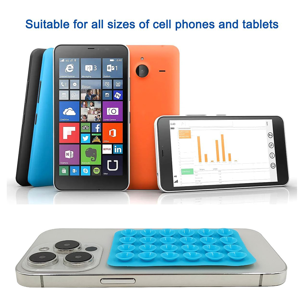 Silicone phone holder Techsuit SB - PAD - Black