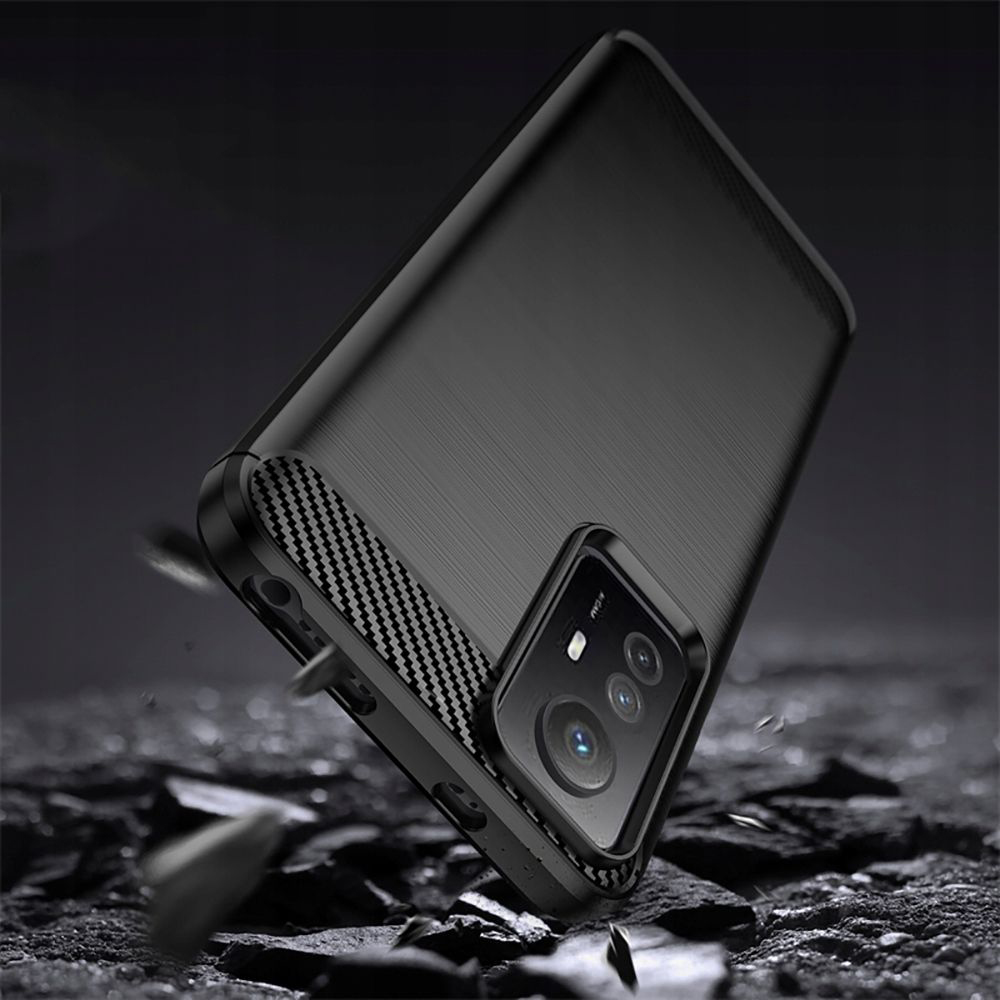Carbon Shield TPU Case for Xiaomi Redmi Note 12S - Black
