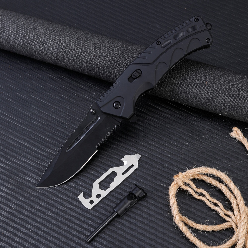Outdoor Folding Knife CH-35053 - Black/Type1
