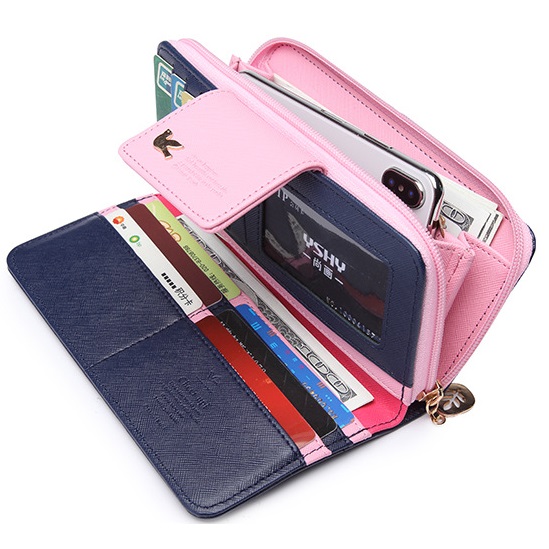 VI-3827 Wallet - Blue/Pink