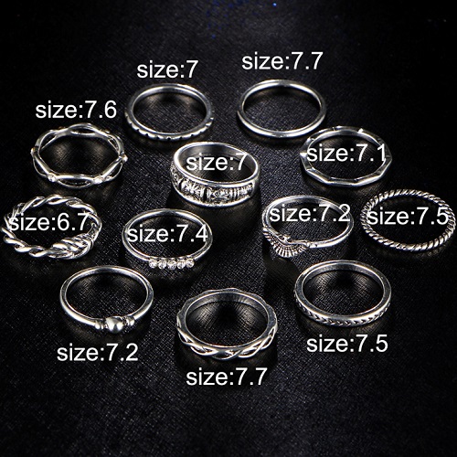 CE-3061 Set of rings - Silver