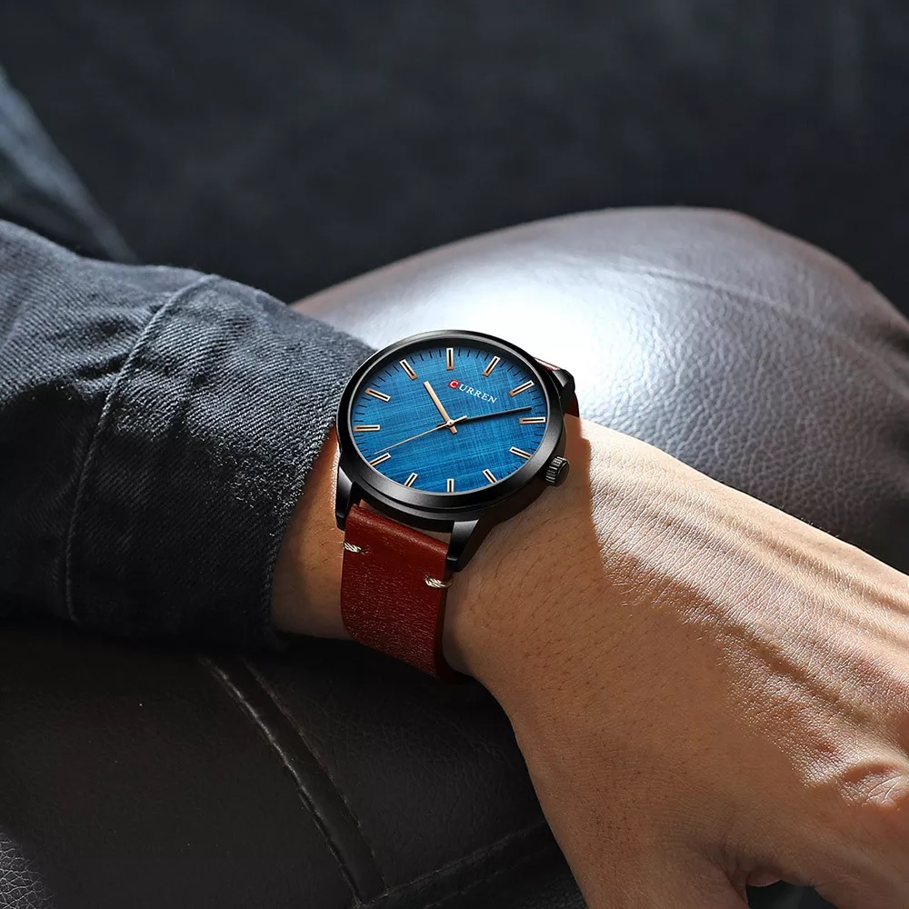 CURREN DA-14187 Watch - Brown/Blue