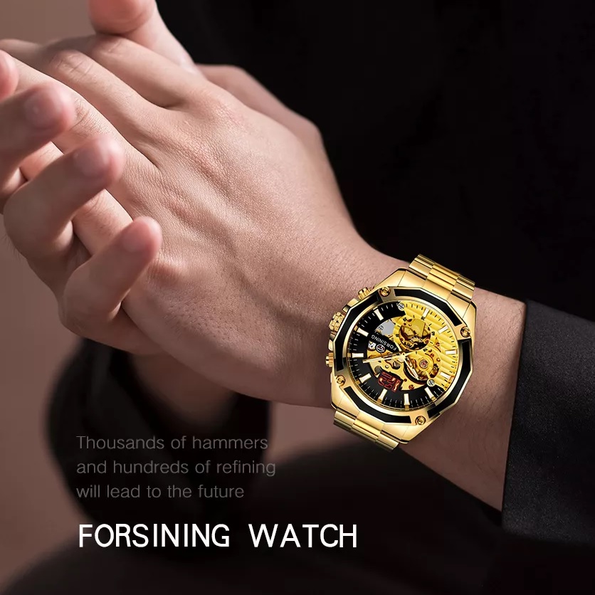 Watch FORSINING RH-42112 - Gold / 2nd quality