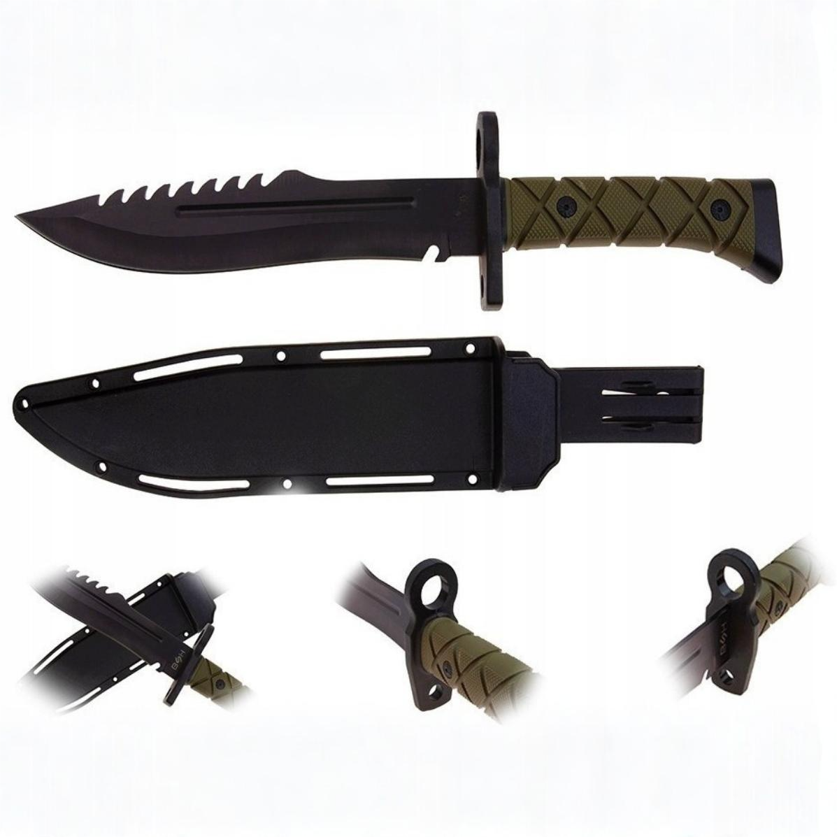 Outdoor Knife UA-39180 - Black / Dark Green