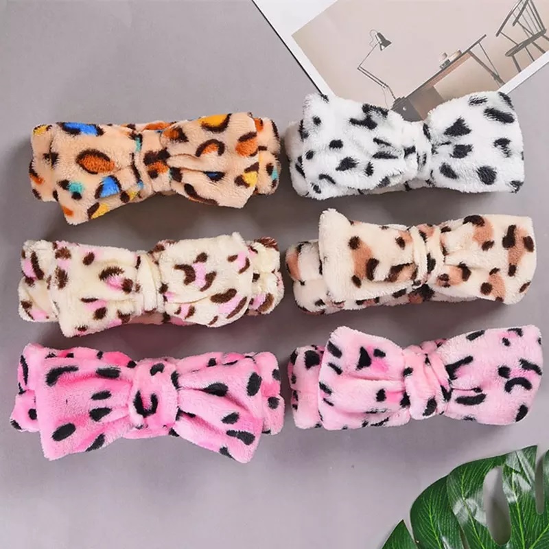 LE-18955 Cosmetic headband - White/Brown