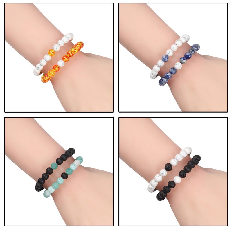 AN-13779 Bracelets - Turquoise/White