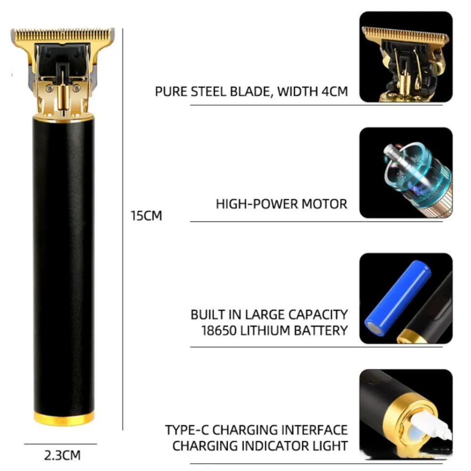 Electric hair clipper with USB charging DG-39095 - Gold