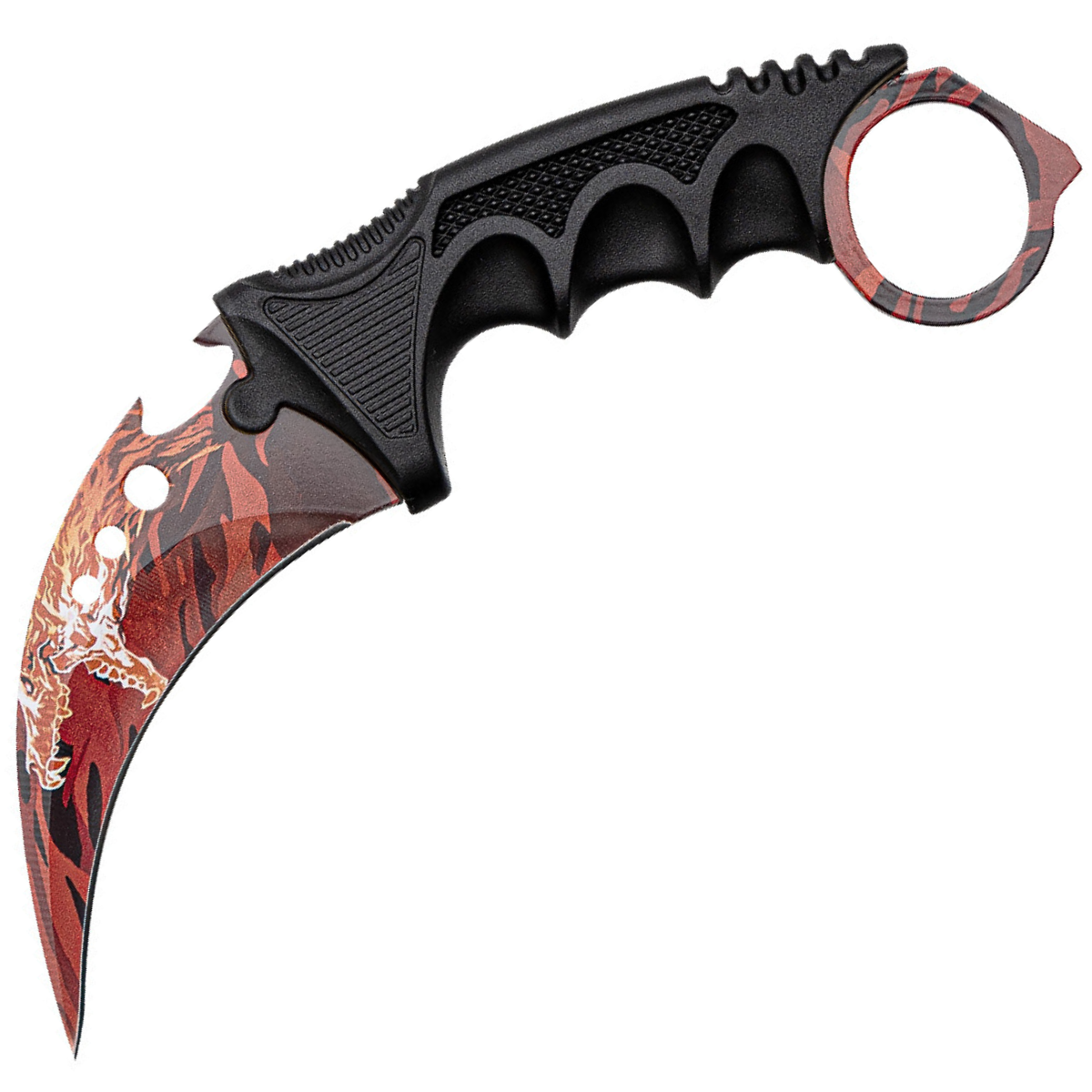 Outdoor knife Karambit YP-42087 - Red