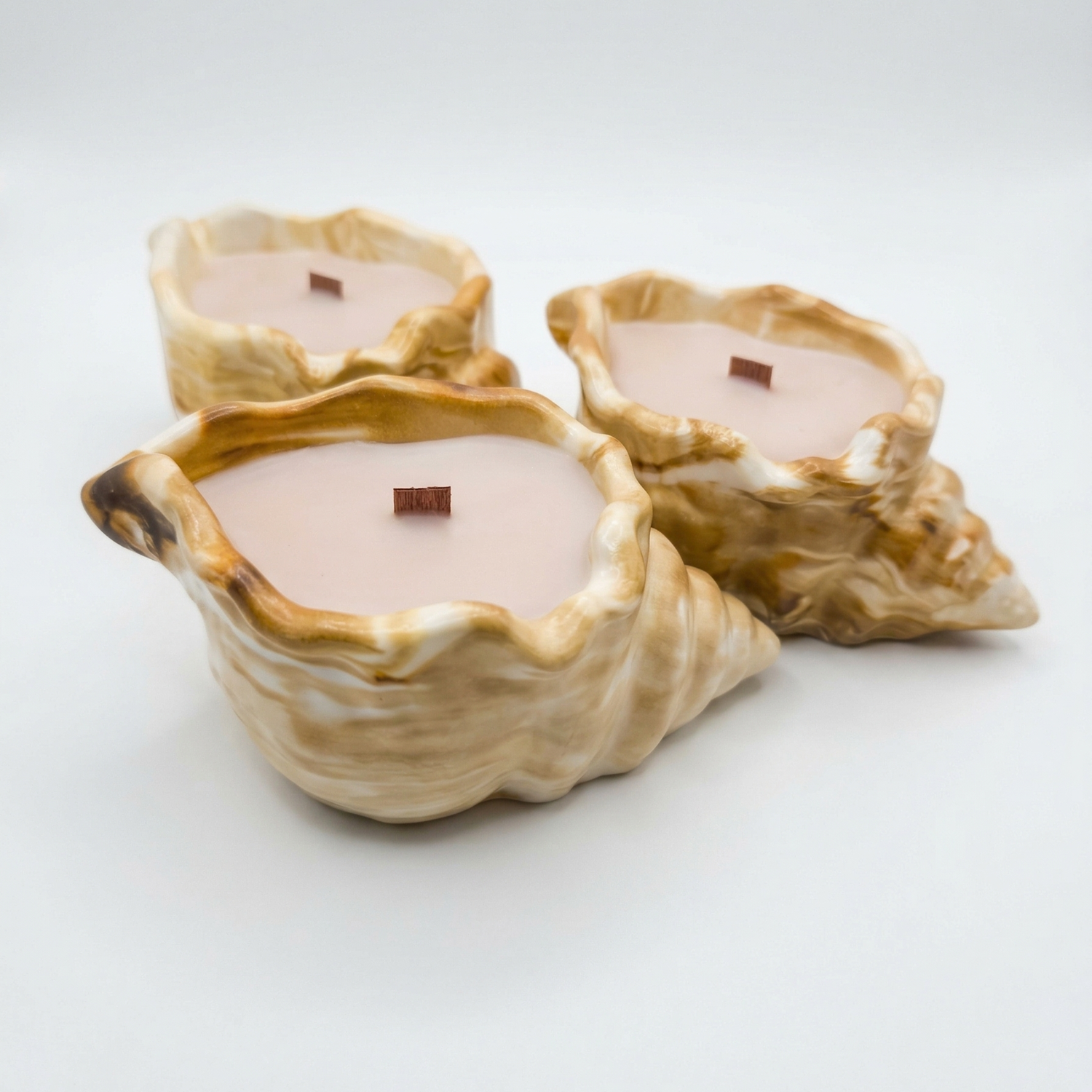 Candle Pink Tide - Pink / White / Gold / Cherry, Almond