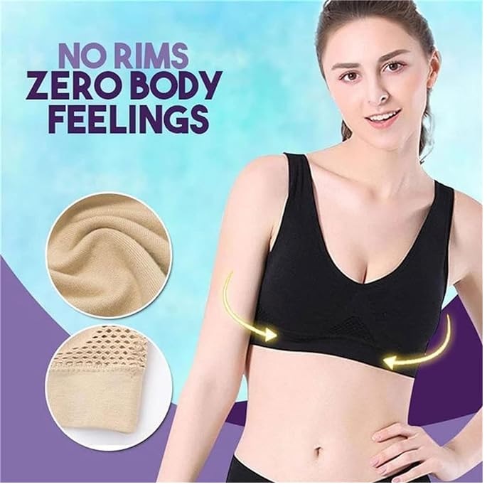 Sports seamless bra-Pink/XXXL