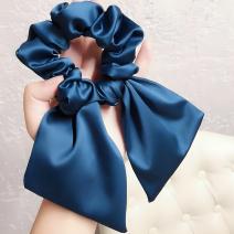 Satin hair tie - Blue