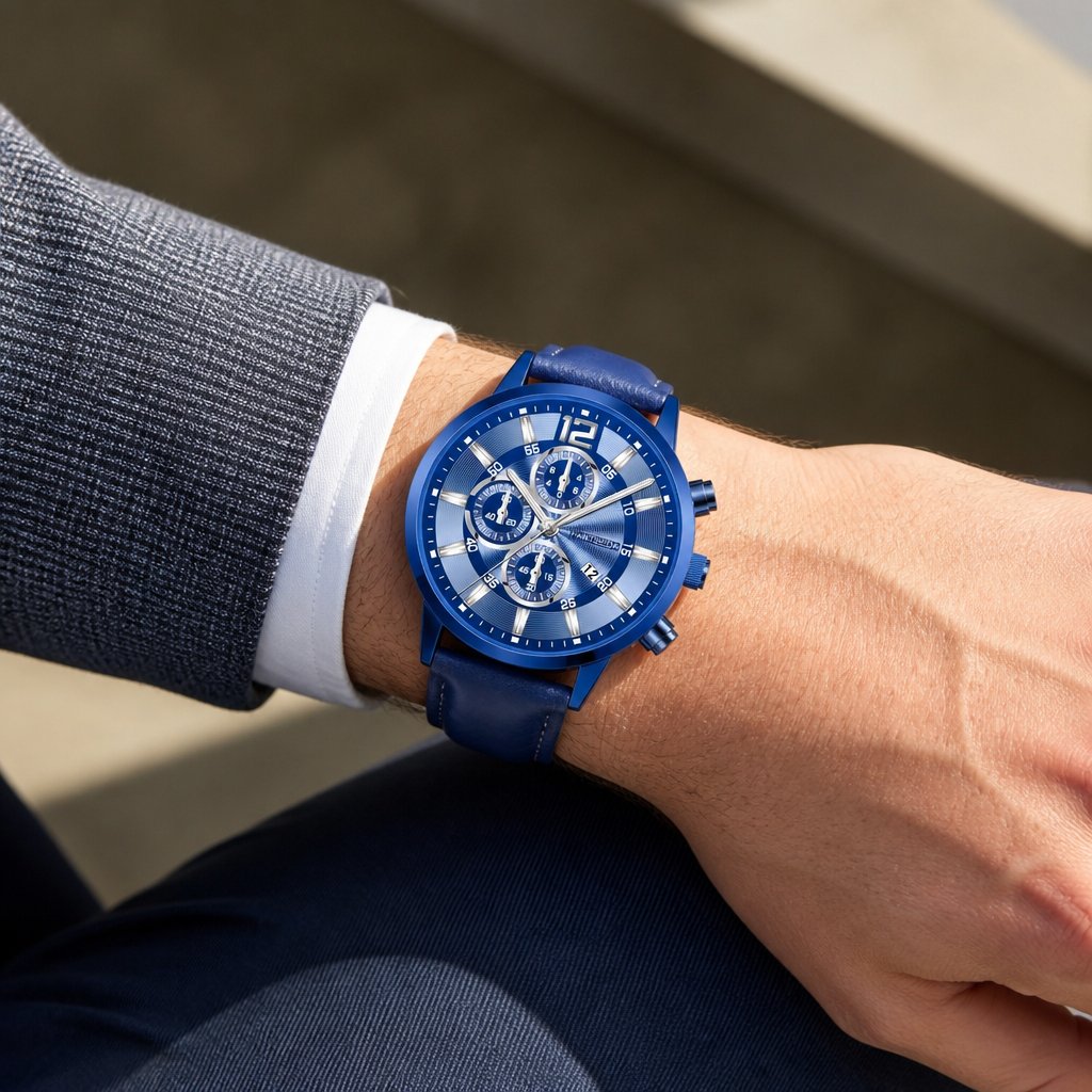 NI-11716 Watch - Blue / Silver 2