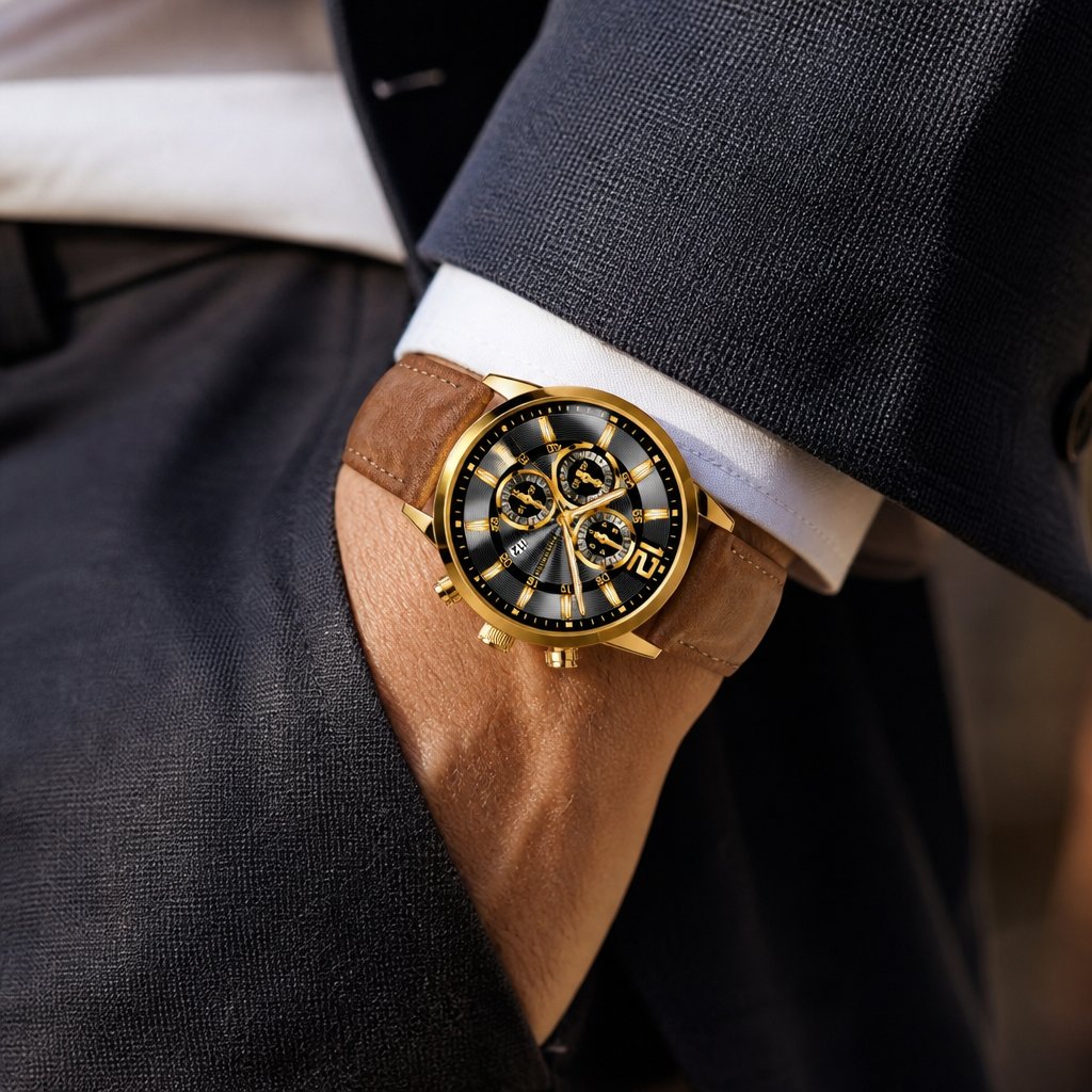NI-11719 Watch - Brown / Gold 1