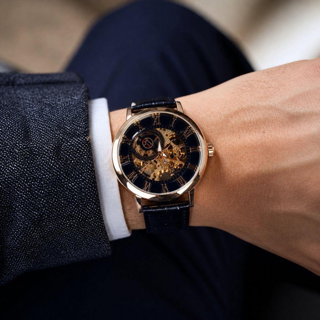 GS-2461 Watch - Black/Gold