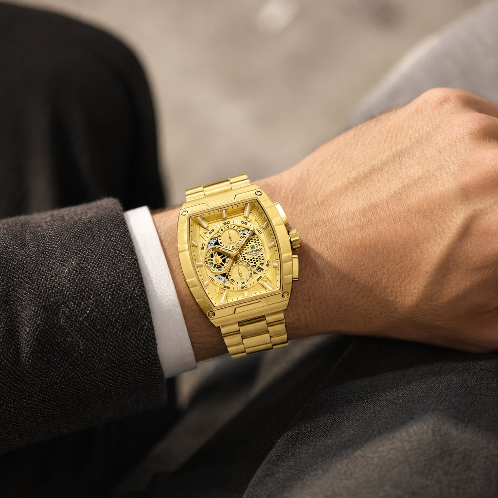 NAVIFORCE TN-38589 Watch - Gold